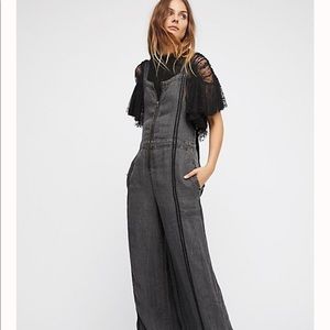 NWT Free People New You Wide Leg Jumpsuit S